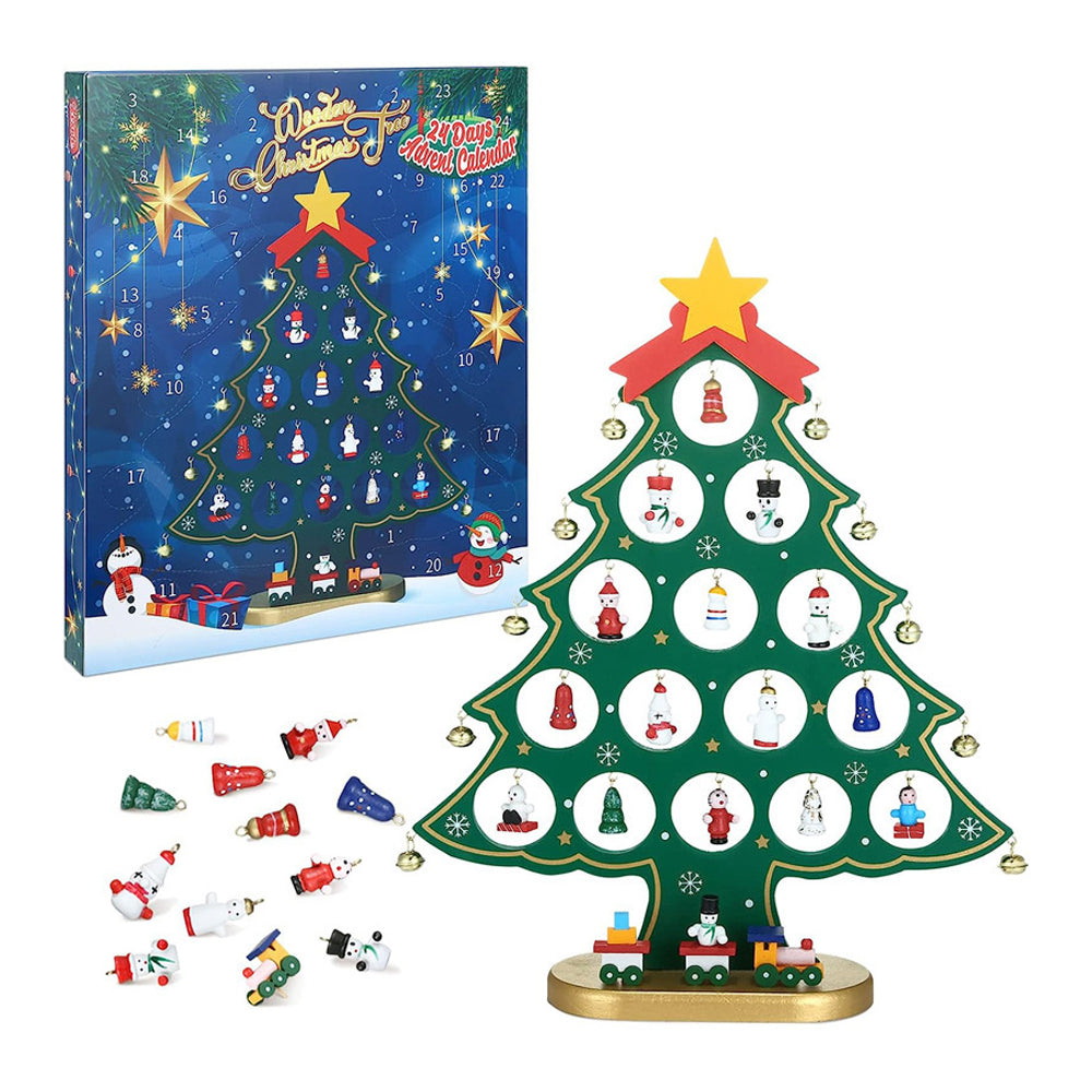 Christmas Tree Oranments 24 Days Countdown Advent Calendar
