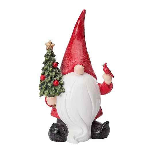 Christmas Gnome Statue Santa Figurine Resin Ornament