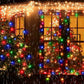 Solar Christmas String Lights Curtain Lights Led Christmas Twinkle Lights for Holiday