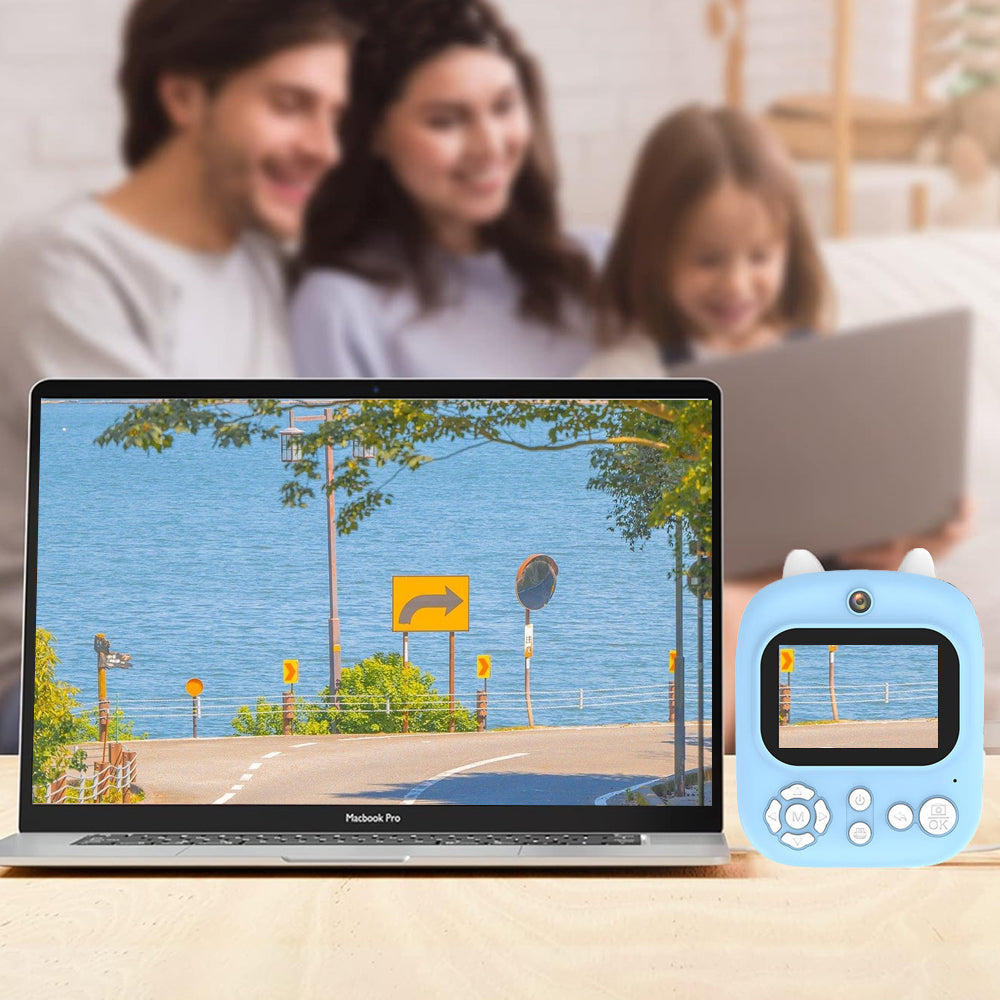 Instant Print Camera for Kids with 32GB Memory Card and 3 Rolls Print Paper