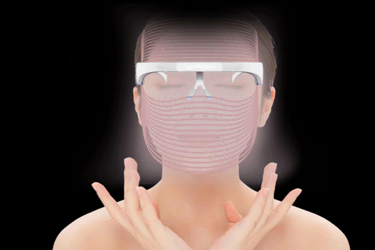 7 Color LED Face Mask Light Upgraded Red Light Therapy for Face Skin Care Mask Rechargeable Skin Treatment Mask