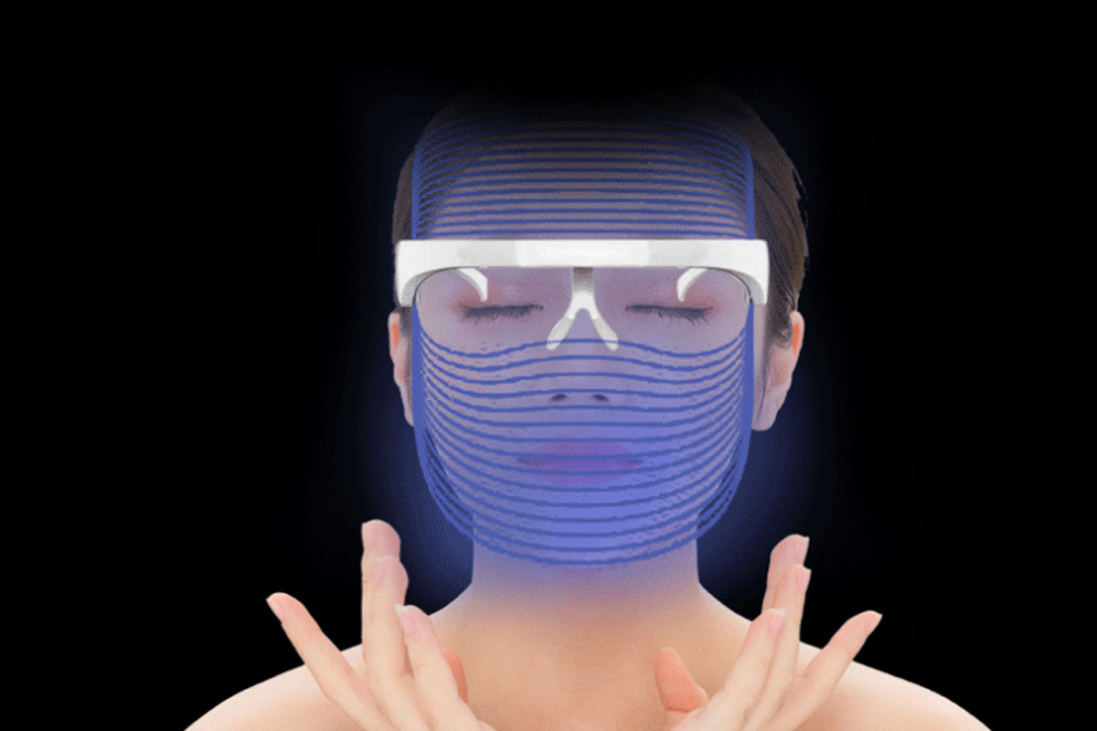 7 Color LED Face Mask Light Upgraded Red Light Therapy for Face Skin Care Mask Rechargeable Skin Treatment Mask