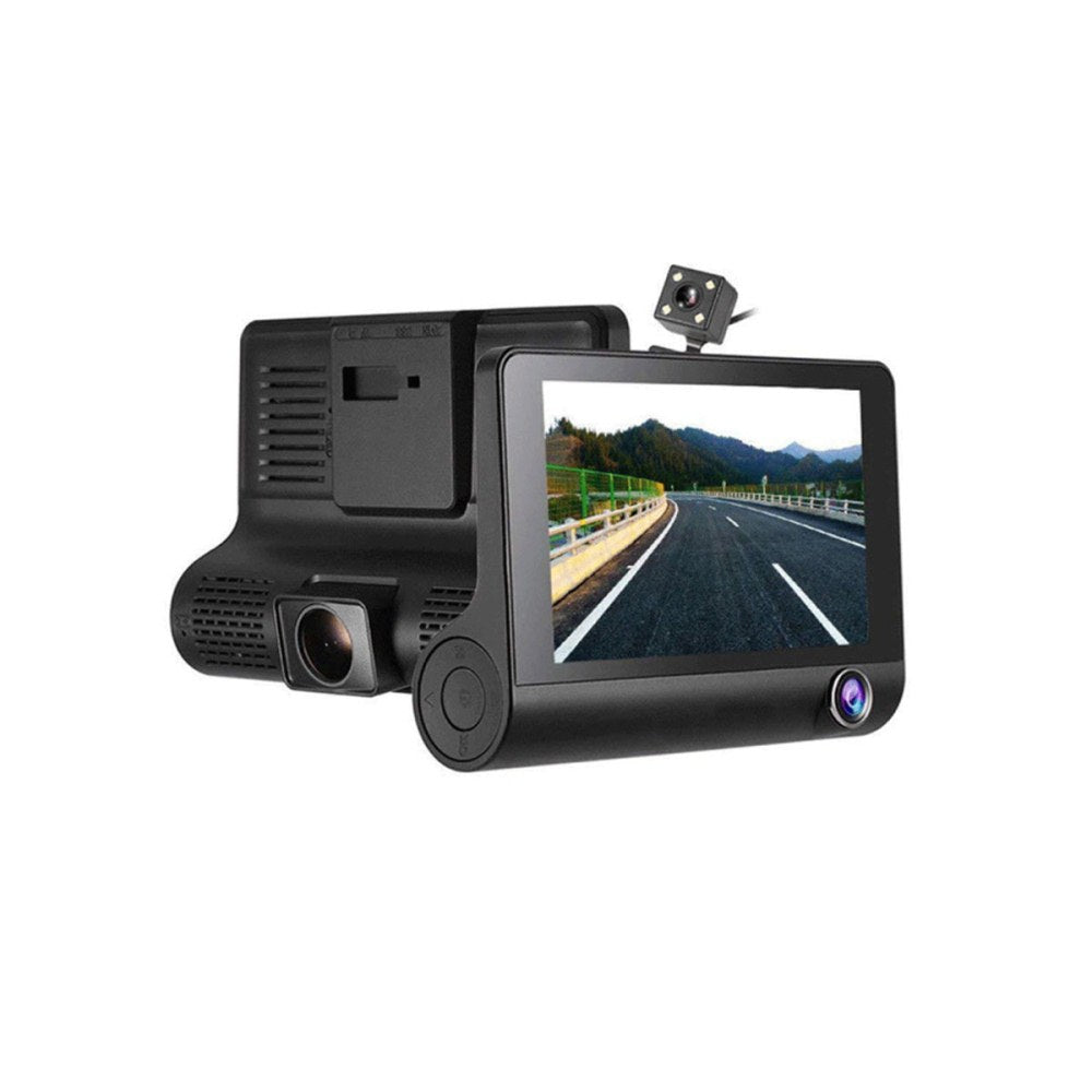 1080P Dash Cam Wide-Angle Car Driving Recorder With Rear View Camera