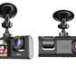 Front and Rear Inside 3 Channel Car Dash Cam with 32GB Card