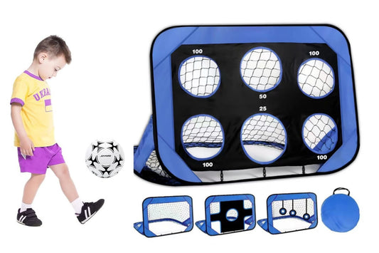 2 in 1 Kids Outdoor Soccer Training Goals Set for Backyard