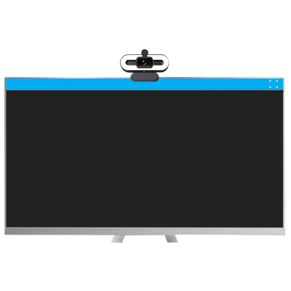4K Webcam for PC with Light Computer Camera with Built-in Microphone Plug & Play USB Webcam