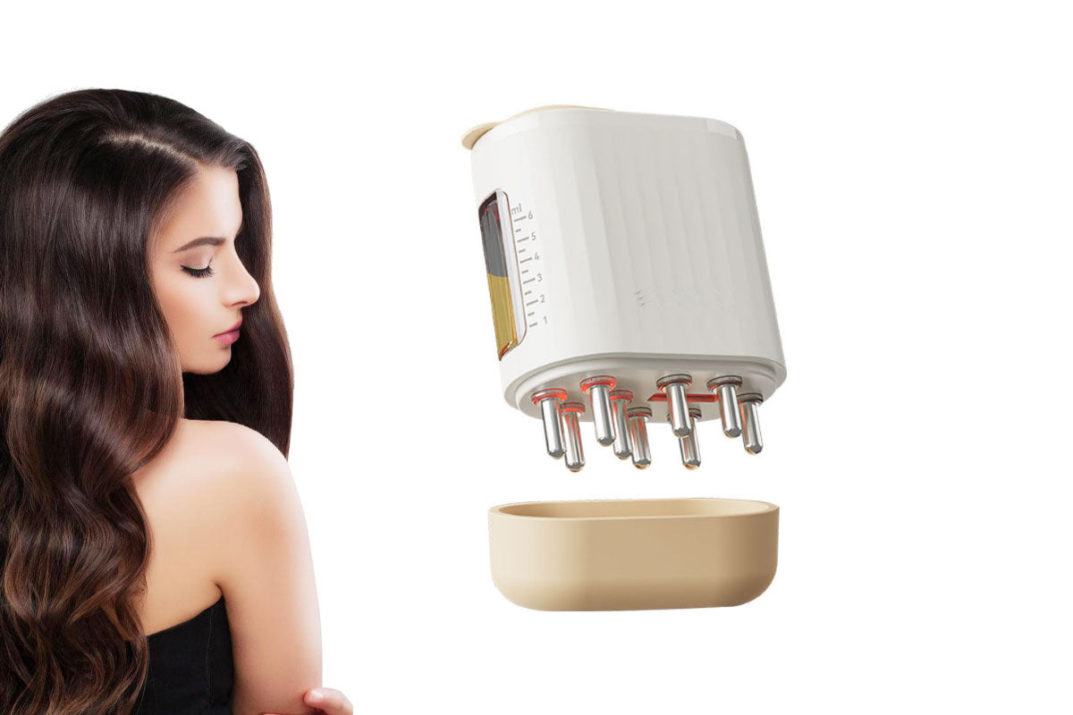 2 in 1 Electric Scalp Massager Hair Oil Applicator