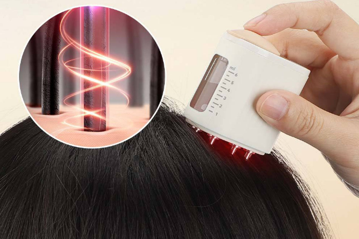 2 in 1 Electric Scalp Massager Hair Oil Applicator