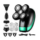 Detachable Head Shavers for Men 5 in 1 Electric Waterproof Digital Display Razor Wet/Dry Bald Head Shavers