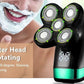 Detachable Head Shavers for Men 5 in 1 Electric Waterproof Digital Display Razor Wet/Dry Bald Head Shavers