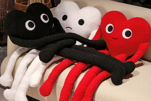 Long Legs Stuffed Heart Plush Toy