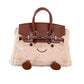 Cartoon Trending Face Birkin-Inspired Plush Handbag