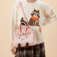 Cartoon Trending Face Birkin-Inspired Plush Handbag