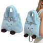 3 In 1 Cute Face Birkin-Inspired Plush Backpack