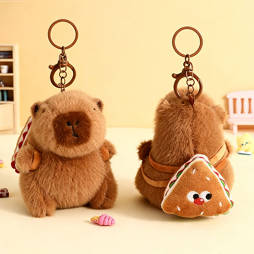 Cute Capybara Plush Keychain for Animal Lovers