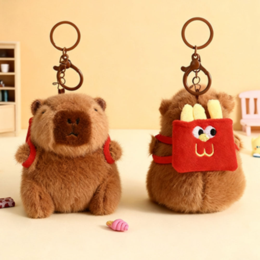 Cute Capybara Plush Keychain for Animal Lovers