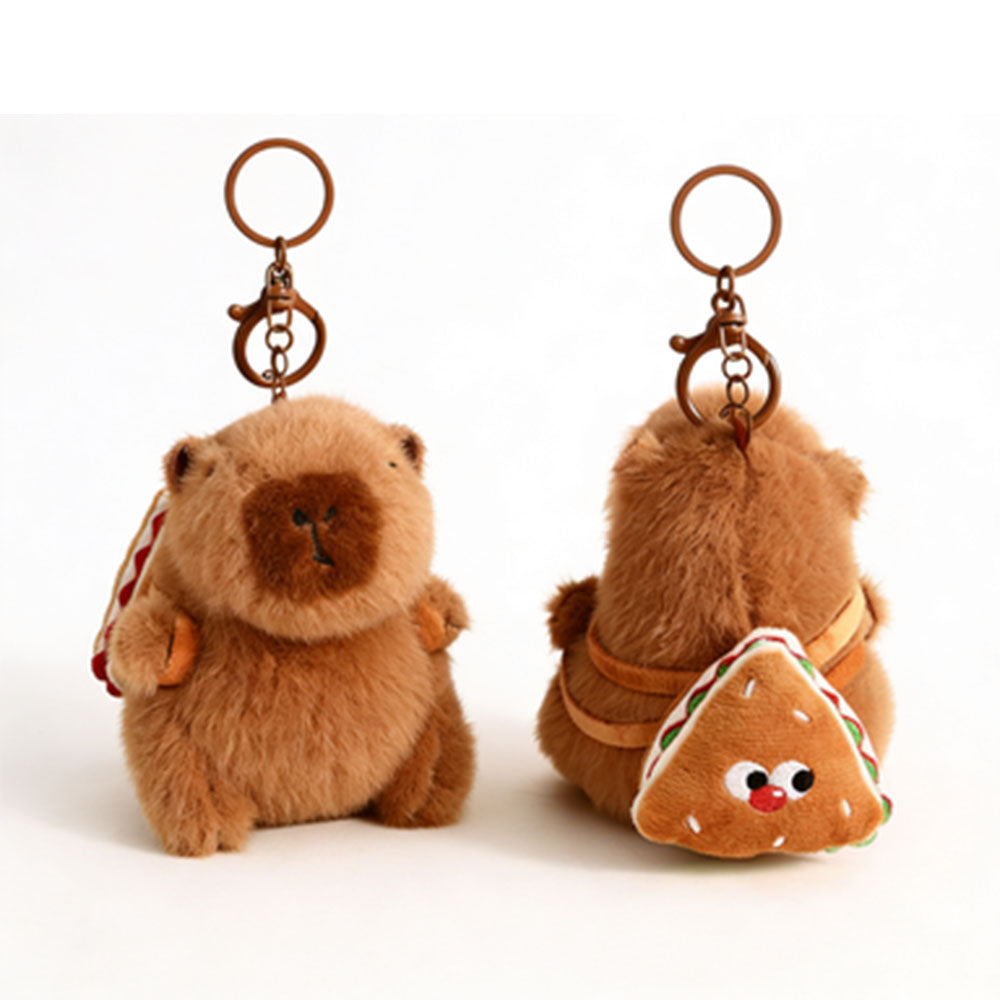 Cute Capybara Plush Keychain for Animal Lovers