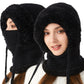 3 in 1 Knitted  Beanie Hat Scarf Mask Set for Women