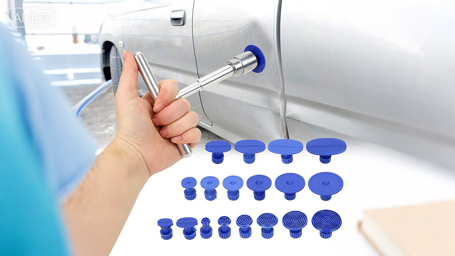 19PCS Car Dent Remover Repair Kit With T Slide Hammer Paintless Dent Puller For Car Body