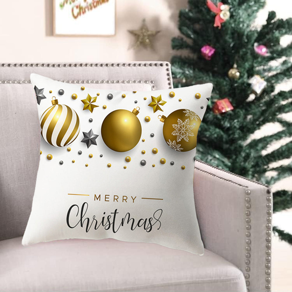 4Pcs Christmas Print Pillowcase For Home Decor-Style 2