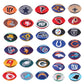 20Pcs Random Sent Rugby Team Logo Shoe Charms Decoration for DIY Croc Clog Sandals