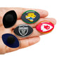 20Pcs Random Sent Rugby Team Logo Shoe Charms Decoration for DIY Croc Clog Sandals