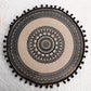 2Pcs Jute Woven Round Tableware Mat Table Mat for Dining Room Kitchen Table Decor