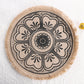 2Pcs Jute Woven Round Tableware Mat Table Mat for Dining Room Kitchen Table Decor