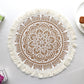 2Pcs Jute Woven Round Tableware Mat Table Mat for Dining Room Kitchen Table Decor