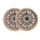 2Pcs Jute Woven Round Tableware Mat Table Mat for Dining Room Kitchen Table Decor