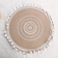 2Pcs Jute Woven Round Tableware Mat Table Mat for Dining Room Kitchen Table Decor