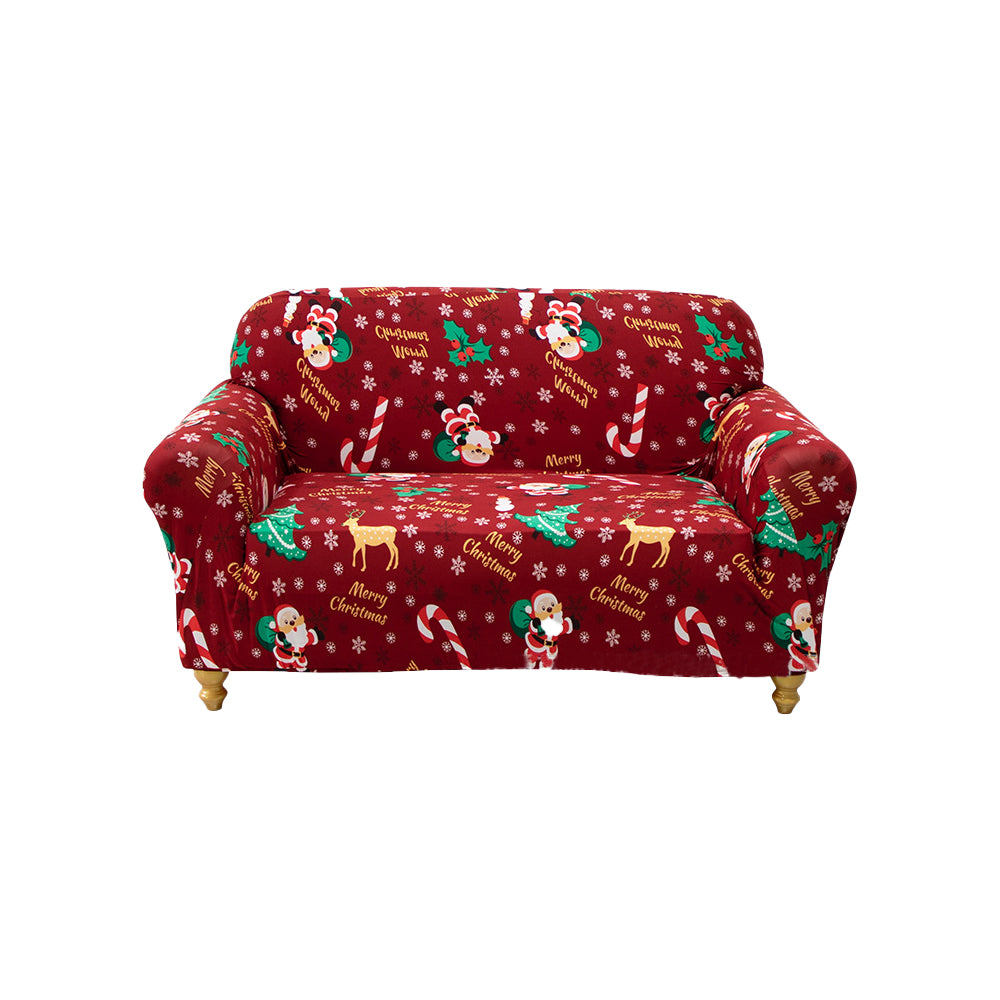 Christmas Theme Elastic Sofa Cover Couch Cover-Santa Calus