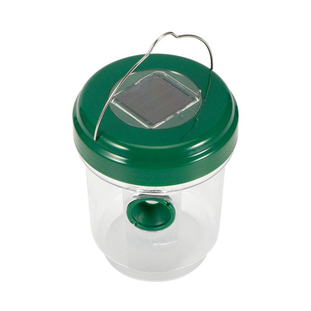 2pcs Solar Wasp Trap with Light Outdoor Hanging for Hunting Wasps Bees Insects