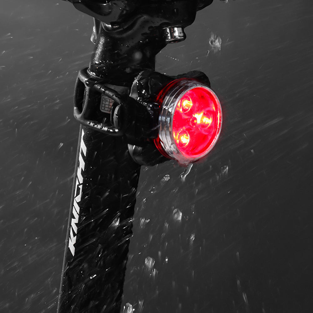 2Pcs USB Rechargeable Front and Rear 4 Light Mode Options LED Bike Lights Set