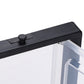 4PCs Clear Plastic Stackable Shoe Storage Boxes with Adsorbable Iron Door