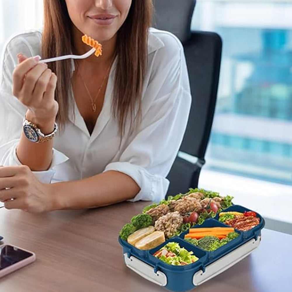 4 Compartments Bento Lunch Box Food Storage Containers Microwave Security Bento Boxes