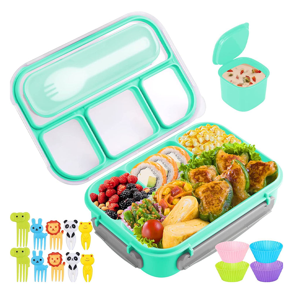 4 Compartments Bento Lunch Box Food Storage Containers Microwave Security Bento Boxes