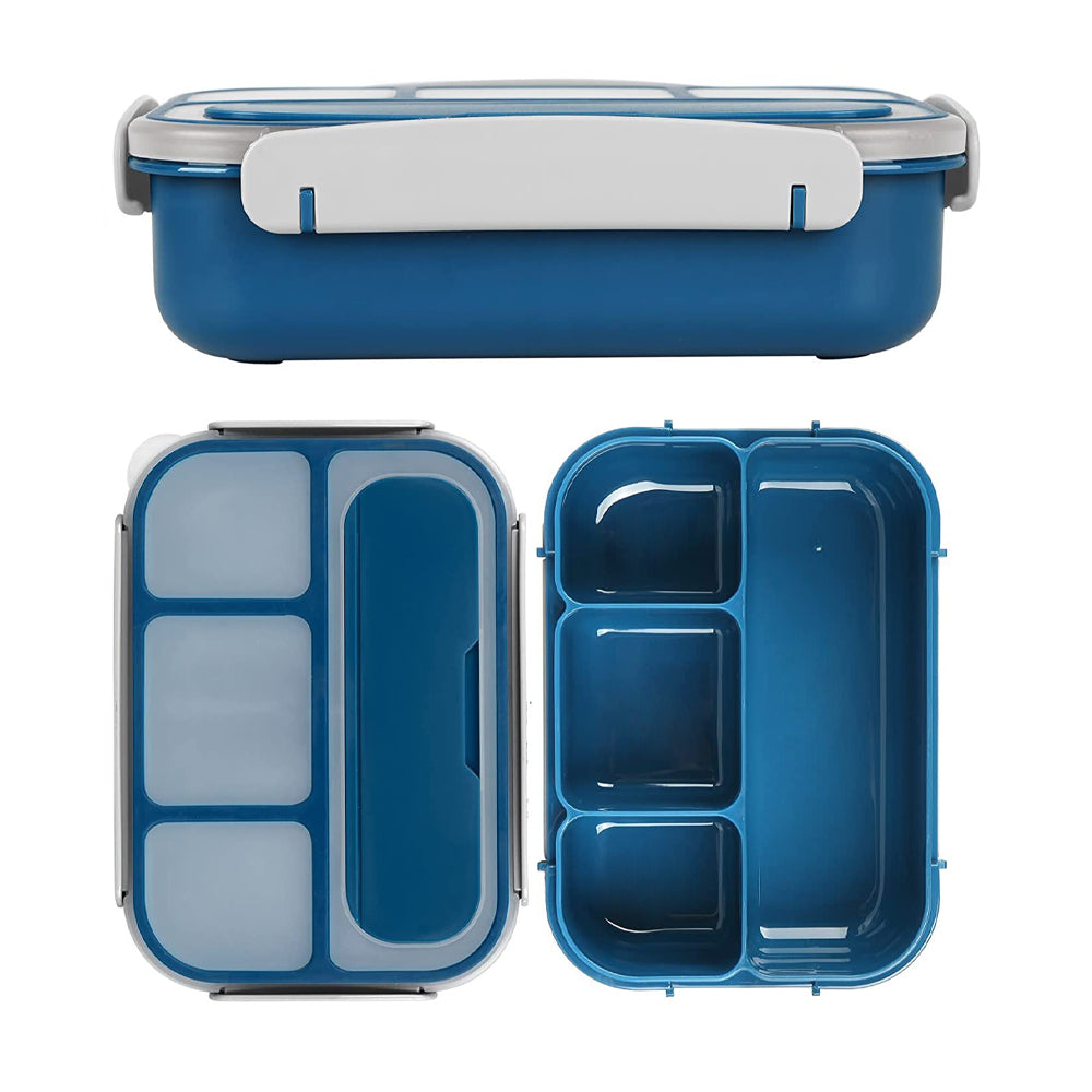 4 Compartments Bento Lunch Box Food Storage Containers Microwave Security Bento Boxes