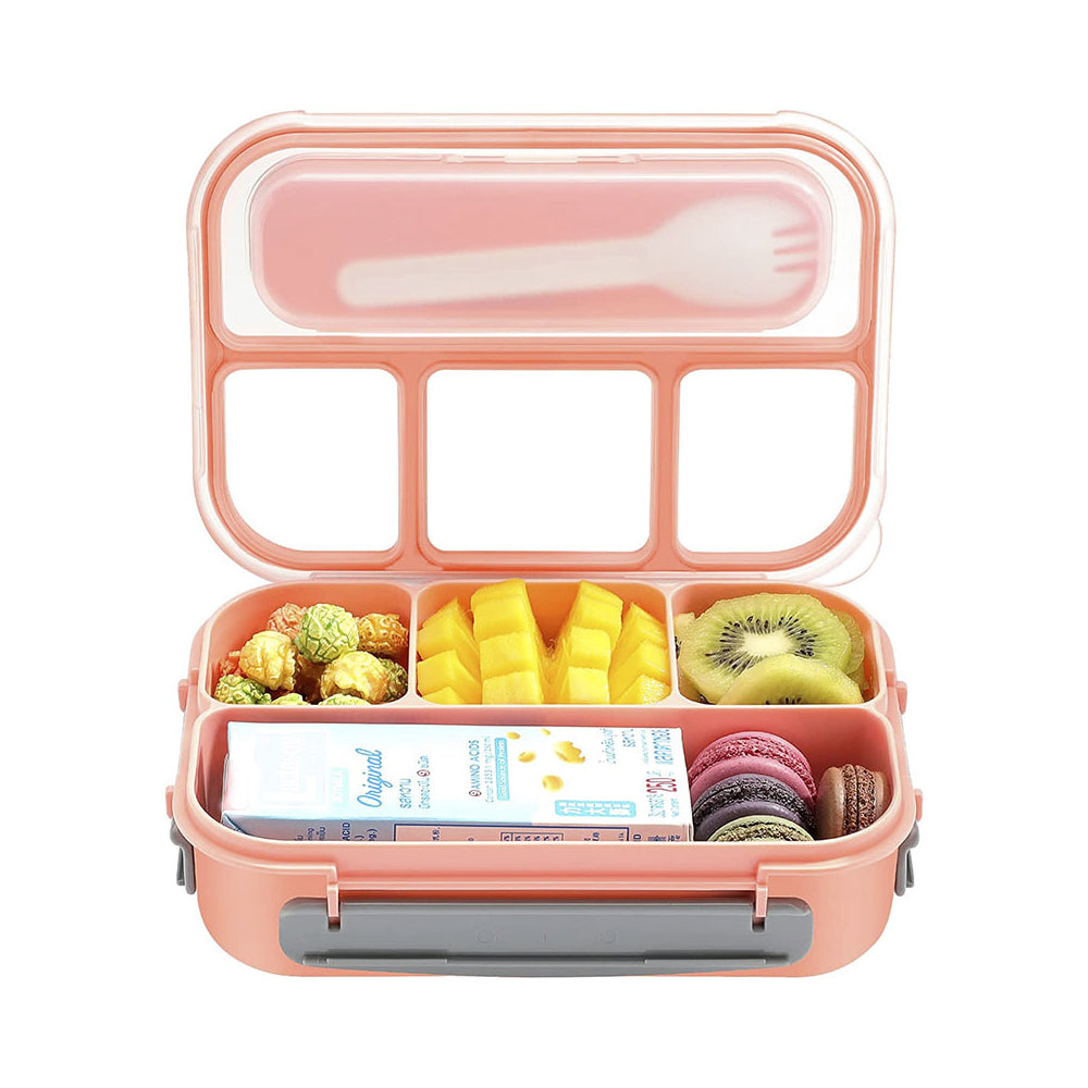 4 Compartments Bento Lunch Box Food Storage Containers Microwave Security Bento Boxes