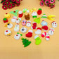 Christmas 24 Days Countdown Advent Calendar Rubber Toys Kids Gift