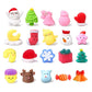 Christmas 24 Days Countdown Advent Calendar Rubber Toys Kids Gift