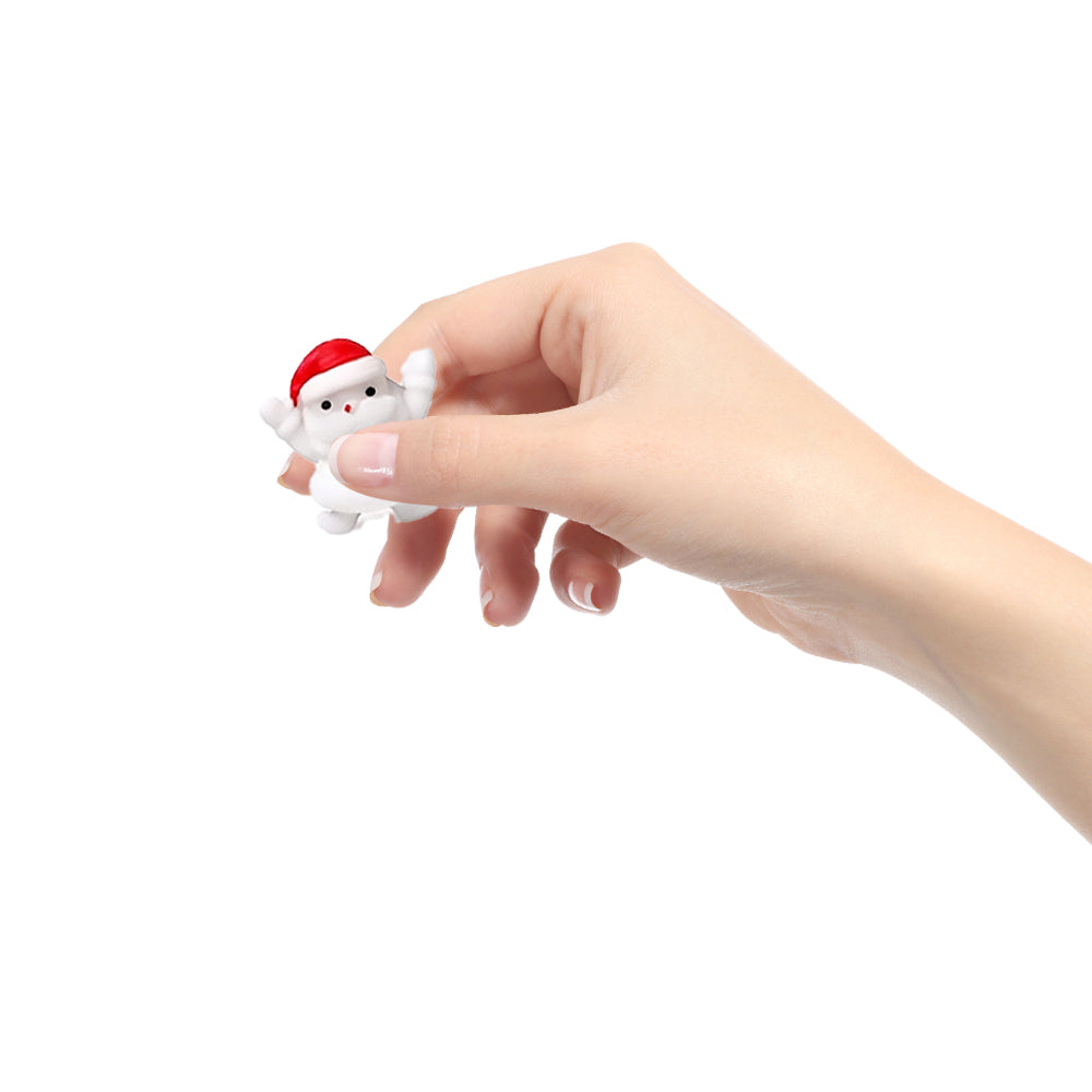 Christmas 24 Days Countdown Advent Calendar Rubber Toys Kids Gift