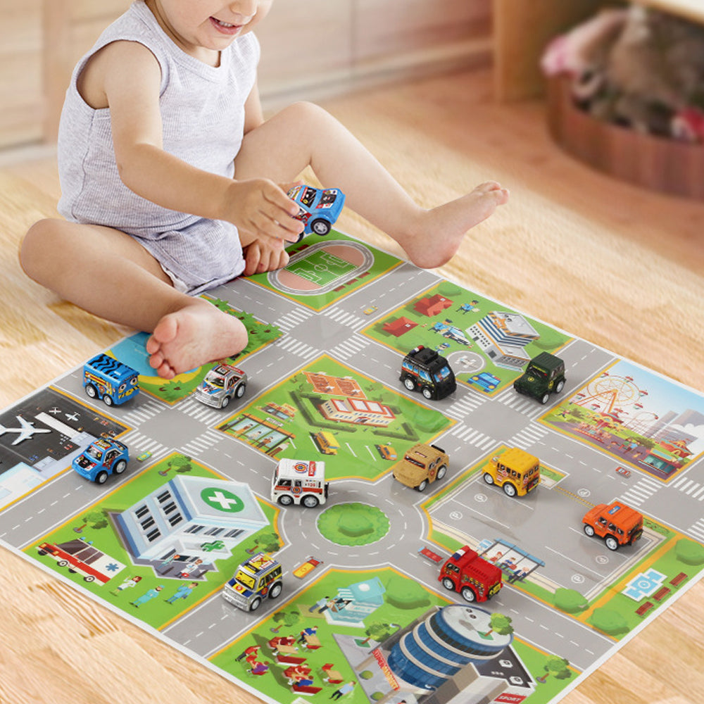 Christmas Advent Calendar Toys with Cars Set for Kids