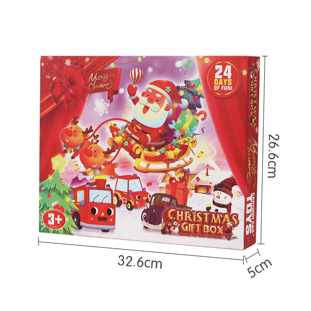 Christmas Advent Calendar Toys with Cars Set for Kids