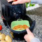 Reusable Round Air Fryer Silicone Liners with Mini Silicone Gloves and 3Pcs Silicone Baking Tools