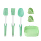 Reusable Round Air Fryer Silicone Liners with Mini Silicone Gloves and 3Pcs Silicone Baking Tools