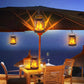 Flickering Flame Diamond Cutout Pattern Decorative Solar Outdoor Lights