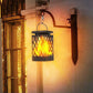 Flickering Flame Diamond Cutout Pattern Decorative Solar Outdoor Lights