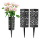 2pcs Cemetery Vases Hollow with Ground Spikes for Gravestone Gravesite Garden Outdoor