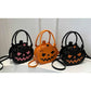 Pumpkin Shaped PU Shoulder Crossbody Bag for Halloween and Everyday Wear